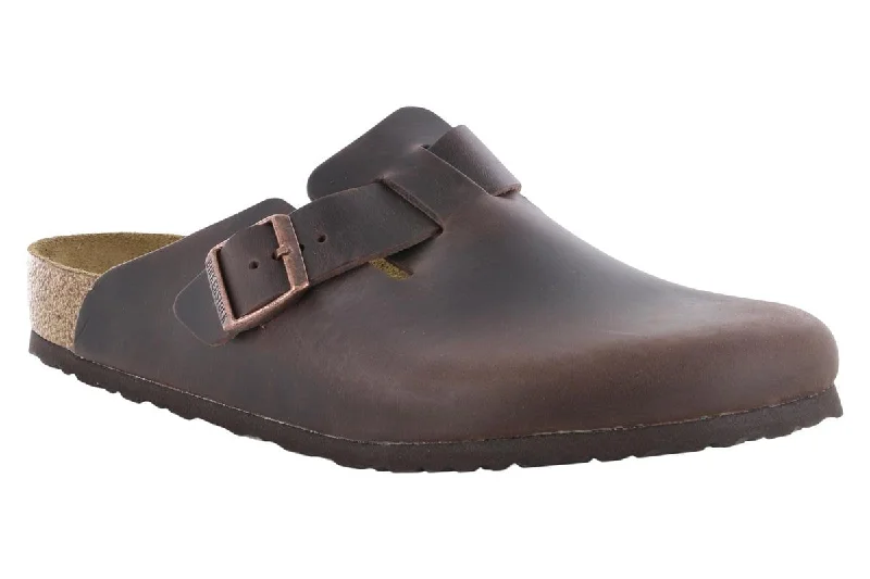 Men's casual shoes with a padded heel for comfortBirkenstock Boston Oiled Leather Habana