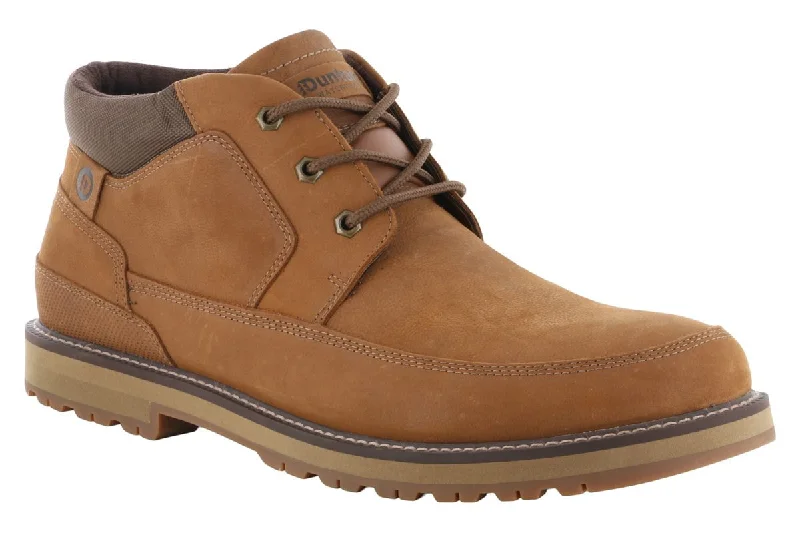 Men's casual shoes with a contrast sole colorDunham Byrne Waterproof Chukka Boot Tan