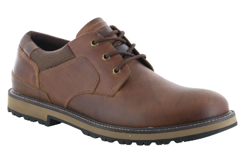 Men's casual shoes with a removable footbed for cleaningDunham Byrne Waterproof Oxford Brown