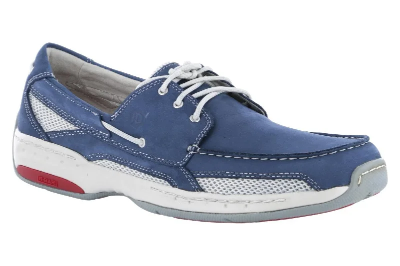 Men's casual shoes with a stretchy side panelDunham Captain Boat Shoe Navy Nubuck