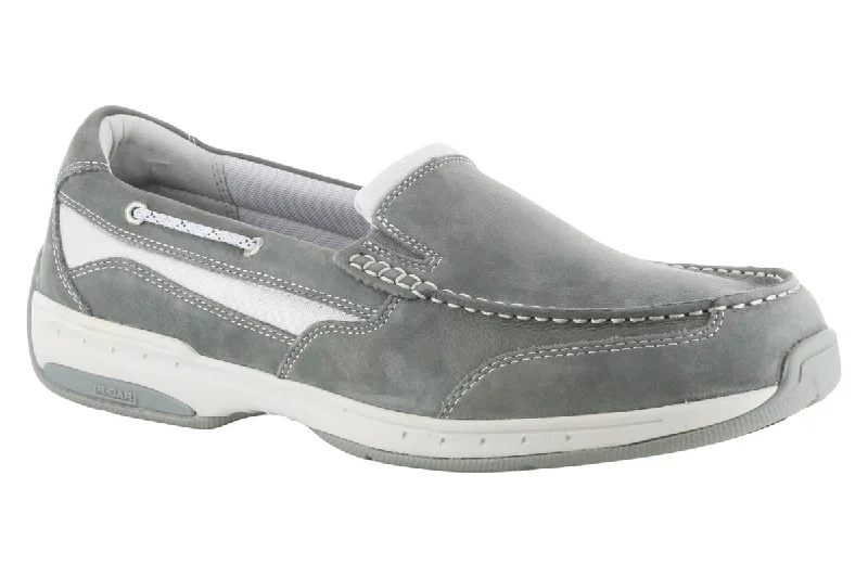 Men's casual shoes with a geometric patternDunham Captain Venetian Slip On Grey