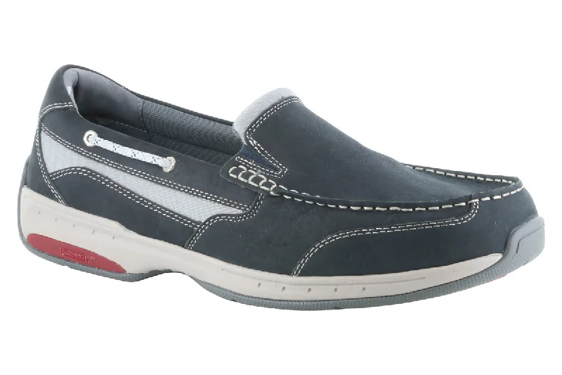 Men's casual shoes with a metallic trimDunham Captain Venetian Slip On Navy