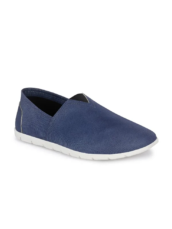 Suede men's casual shoes in earthy tonesHitz Men's Blue Leather Slip On Casual Shoes