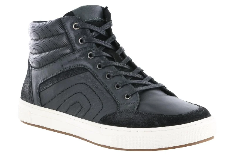 Men's casual shoes with a floral print for a unique stylePropet Kenton High Top Casual Sneaker Black