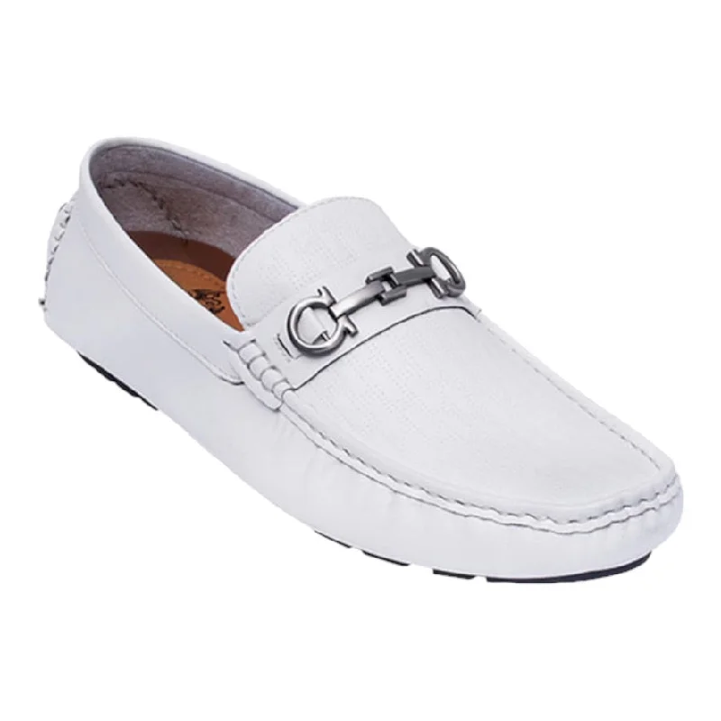 Men's casual shoes with a logo patch on the tongueROYAL SHOES: Moccasin Loafer MOC-61