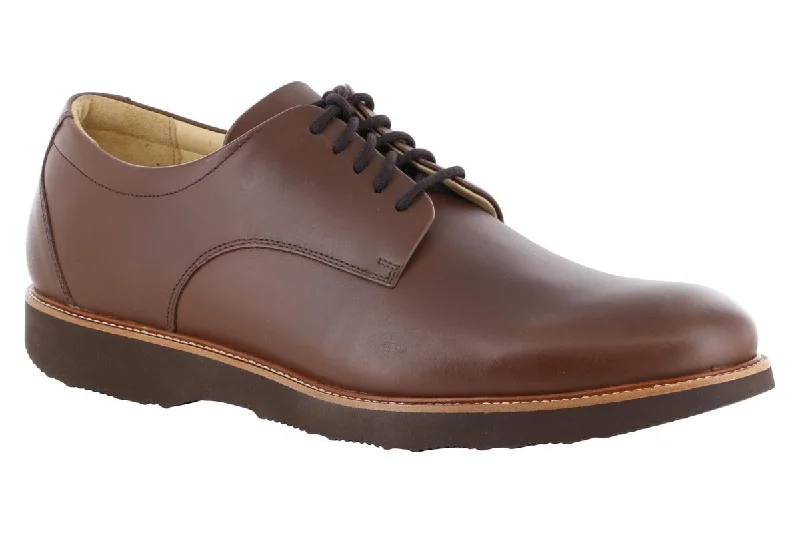 Men's casual shoes with a stretchy side panelSamuel Hubbard Founder Dress Comfort Oxford Brown